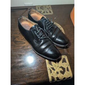 Church's SHANNON Womens Black Leather Plain Toe Derby Shoes Size EU 38
